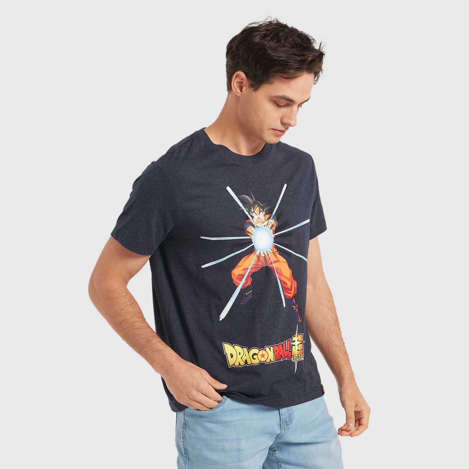 Polera Goku Kamehameha Melange - Image 3