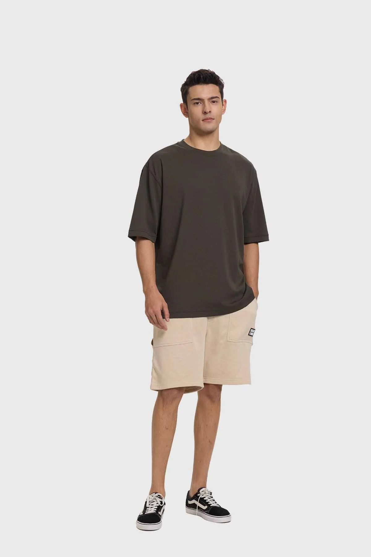 Polera Lisa Oversize Gris - Image 4