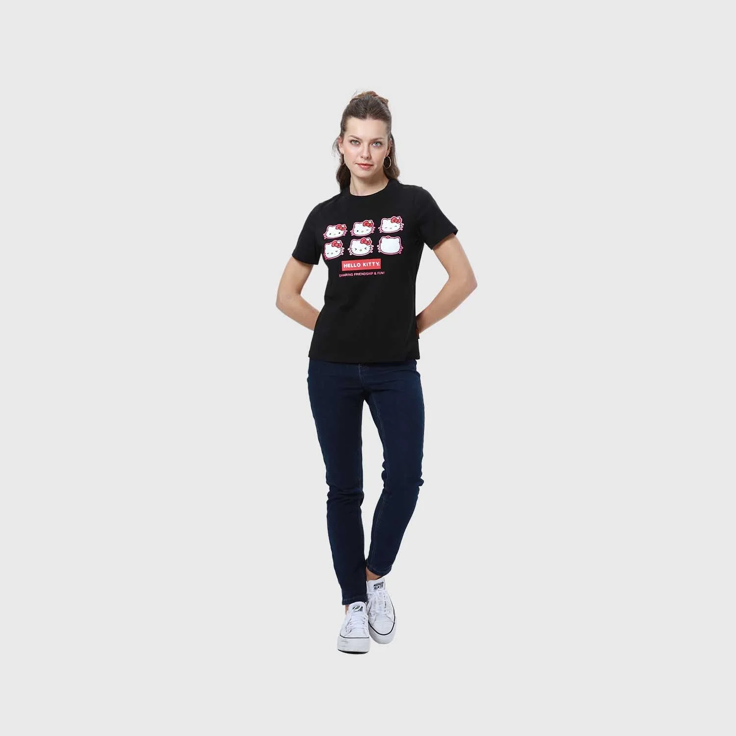 Polera Hello Kitty Negra - Image 4