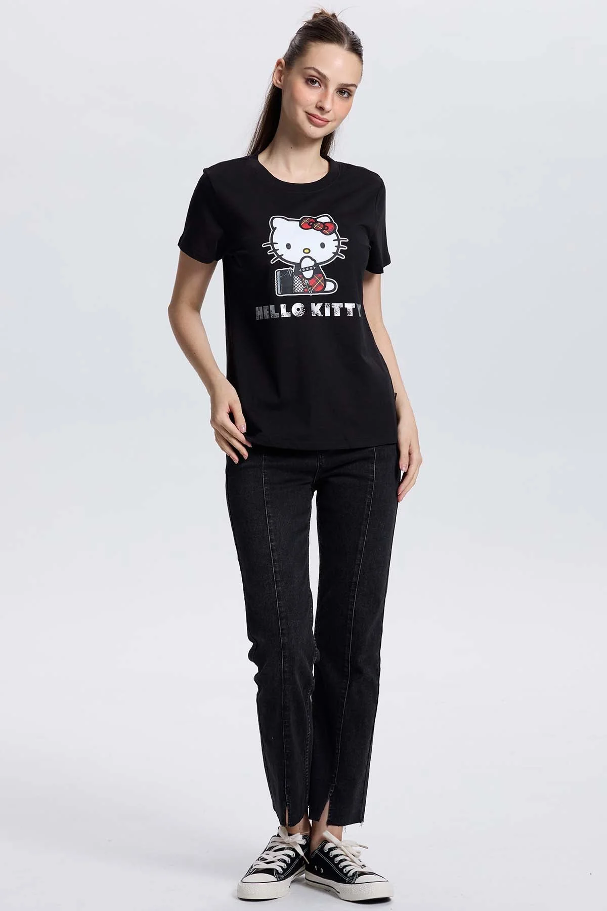 Polera Hello Kitty Negra - Image 4