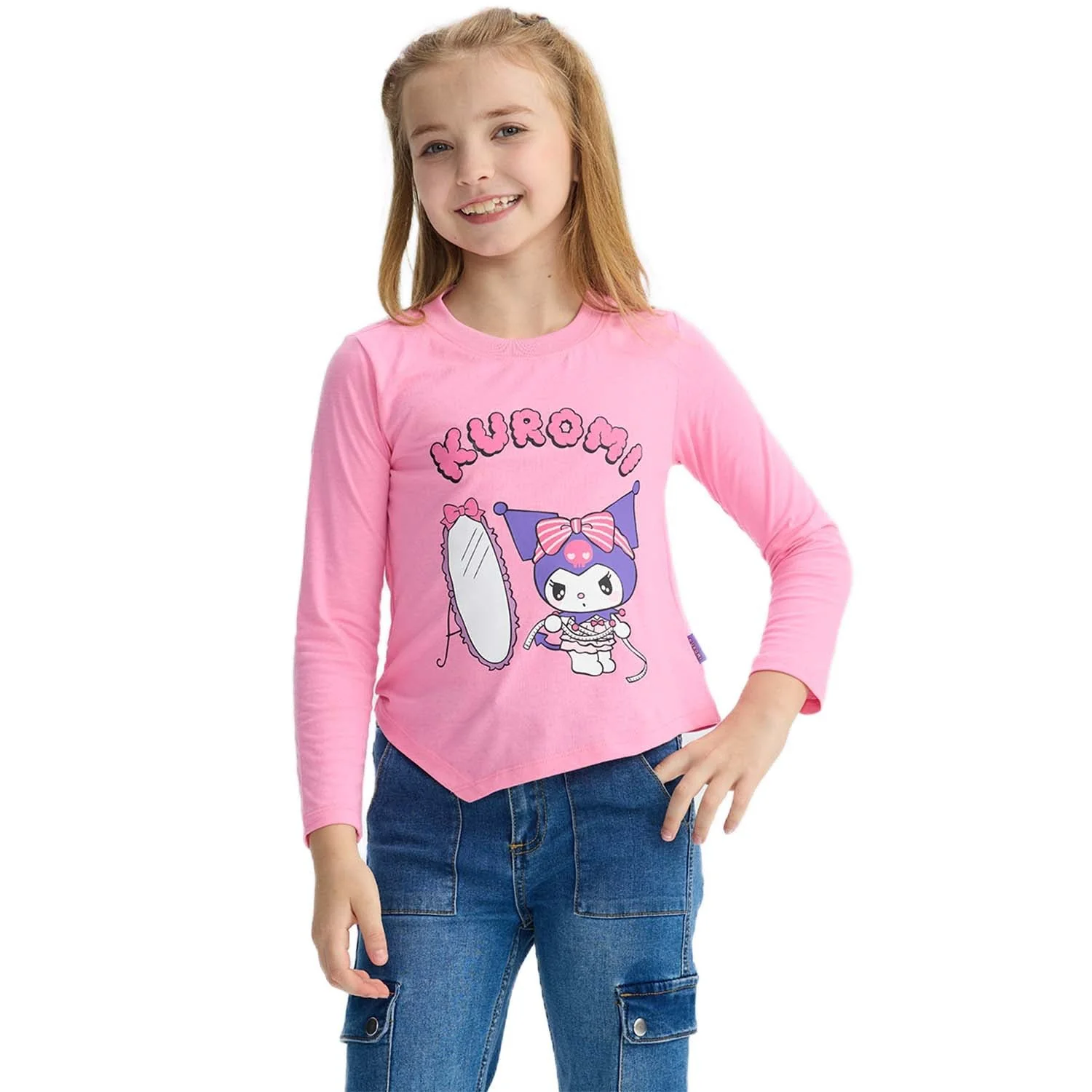 Polera Kuromi Rosada