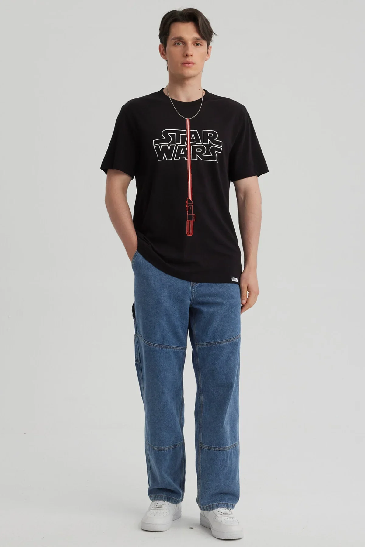 Polera Star Wars Lightsaber Negra - Image 4