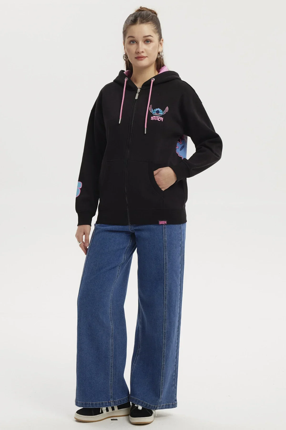 Polerón Stitch Negro - Image 4
