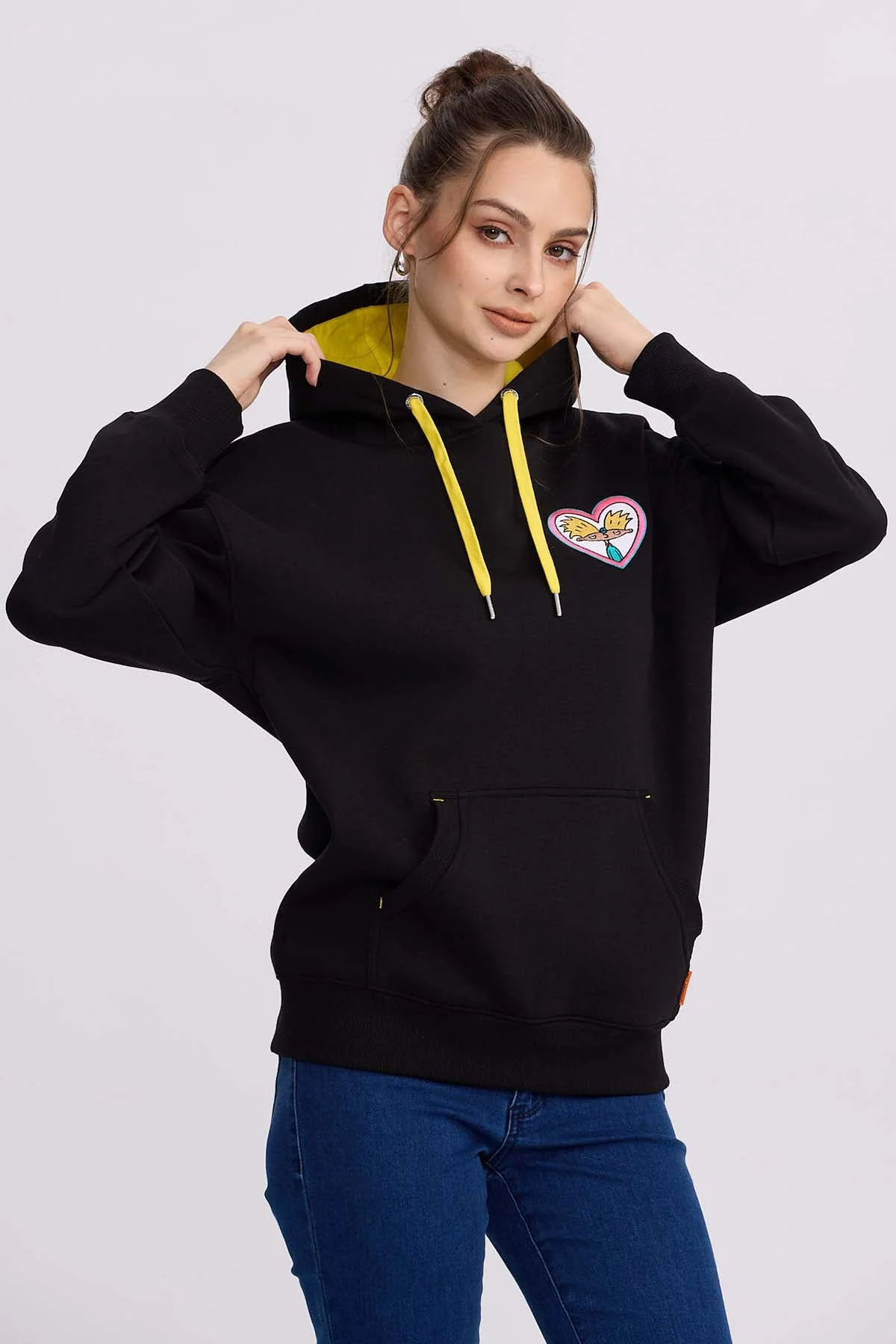 Polerón Hey Arnold Oversize Negro - Image 3