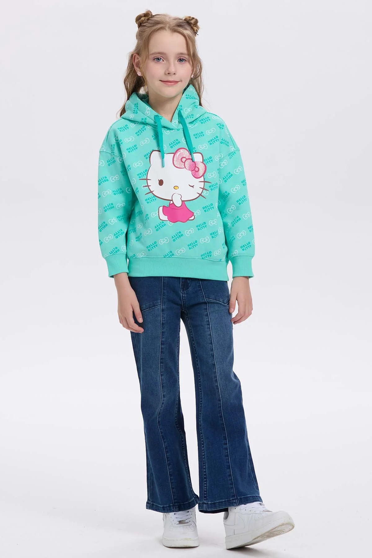 Polerón Hello Kitty Verde Menta - Image 3