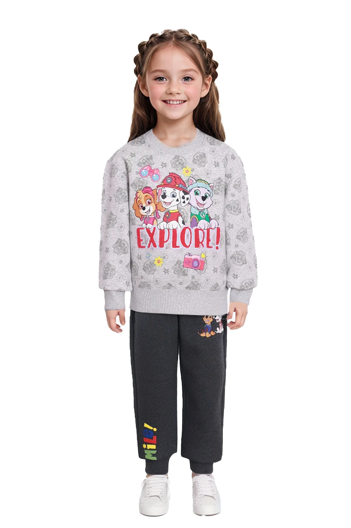 Polerón Paw Patrol Gris Melange - Image 3